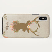 Floral Deer Women's Cell Phone Case (Achterkant (horizontaal))