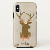 Floral Deer Women's Cell Phone Case (Achterkant)