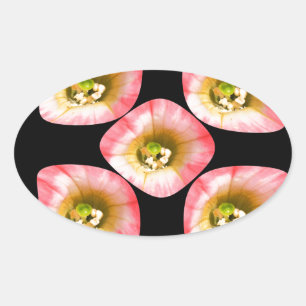 Floral Delight Ovale Sticker