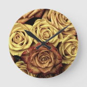 Floral Delights Ronde Klok (Voorkant)