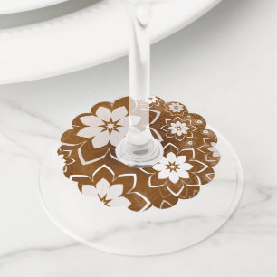 Floral Design 13 Wijnglaslabel