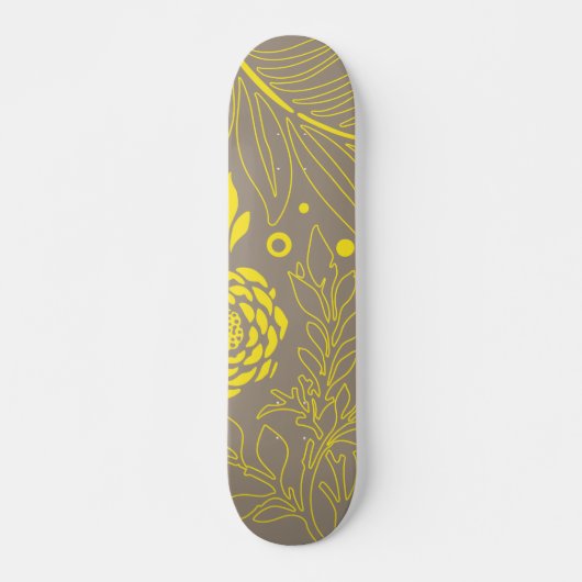 Floral Design 18 Skateboard (Voorkant)
