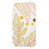 Floral Design 19 Incipio iPhone Portemonnee Hoesje (Voorkant Agenda)