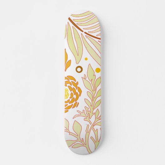 Floral Design 19 Skateboard (Voorkant)