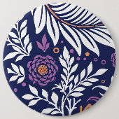 Floral Design 22 Ronde Button 6,0 Cm (Voorkant)