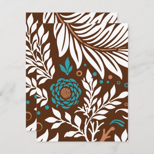 Floral Design 23 Notitiekaartje (Voorkant / Achterkant)