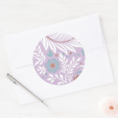 Floral Design 26 Ronde Sticker (Envelop)