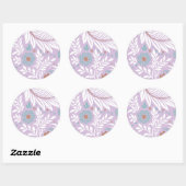 Floral Design 26 Ronde Sticker (Vel)