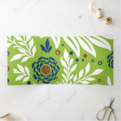 Floral Design 27 Drieluik Wenskaart (Binnen)