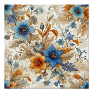 Floral Design 2 - AI - Kunstwerk Perfect Poster