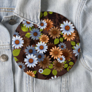 Floral Design 2 Ronde Button 6,0 Cm