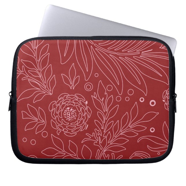 Floral Design 30 Laptop Sleeve (Voorkant)