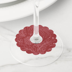 Floral Design 30 Wijnglaslabel