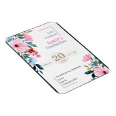 Floral Design afstuderen Invitation Magneet (Rechterzijde)