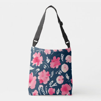 Floral Design Bag Crossbody Tas