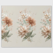 floral design cadeaupapier (Vlak)