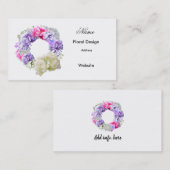 Floral Design Carte de visite de fils (Devant / Derrière)