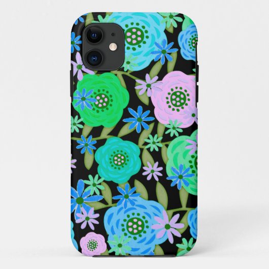 Floral design Case-Mate iPhone case (Achterkant)