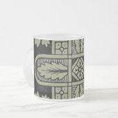 Floral Design Frosted Mok (Voorkant links)