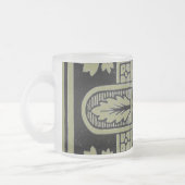 Floral Design Frosted Mok (Links)