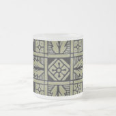 Floral Design Frosted Mok (Center)