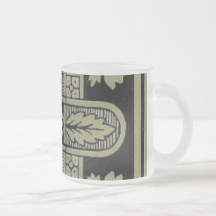 Floral Design Frosted Mok