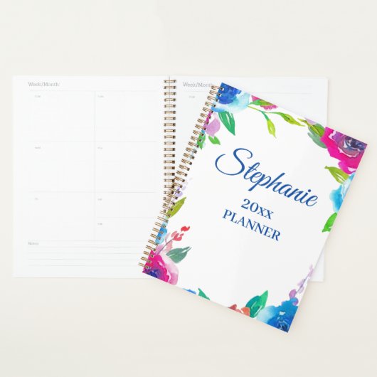 Floral Design Happy Memories Planner (Devant avec enveloppe)