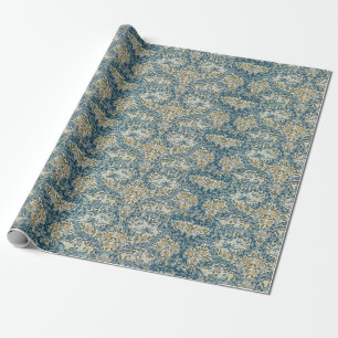 Floral design in blues cadeaupapier