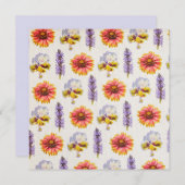 Floral design kaart (Voorkant / Achterkant)