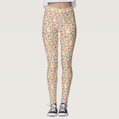Floral design leggings (Voorkant)