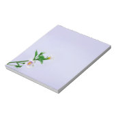 Floral design op blauw notitieblok (Gedraaid)