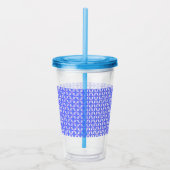 Floral Design Pattern Acryl Drinkbeker (Rechts)