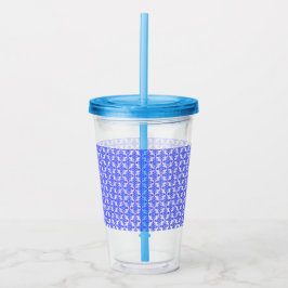 Floral Design Pattern Acryl Drinkbeker