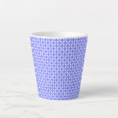 Floral Design Pattern Latte Mok (Voorkant)