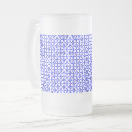 Floral Design Pattern Matglas Bierpul (Voorkant links)