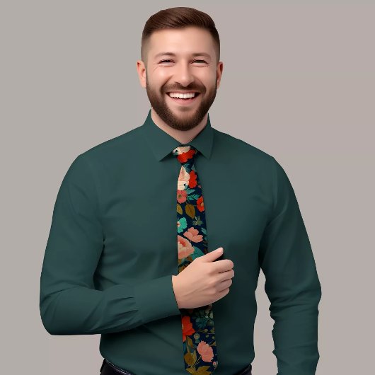 Floral Design Pattern Stropdas