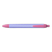 Floral Design Pattern Zwarte Inkt Pen (Achterkant)