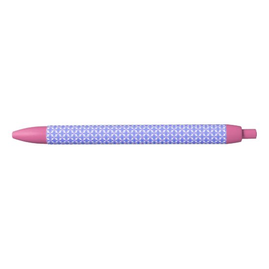 Floral Design Pattern Zwarte Inkt Pen (Voorkant)