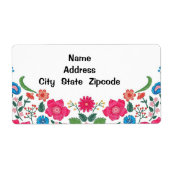 Floral Design Shipping Etiket (Voorkant)