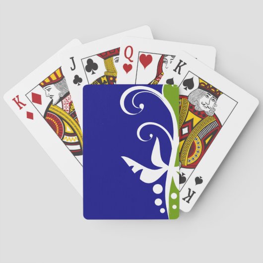 Floral design speelkaarten (Achterkant)