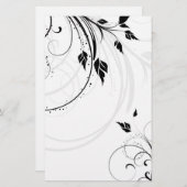Floral Design Stationery Briefpapier (Voorkant / Achterkant)