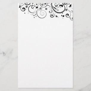 Floral Design Stationery Briefpapier