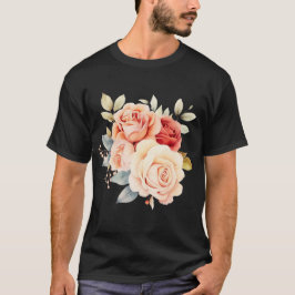 Floral design t-shirt