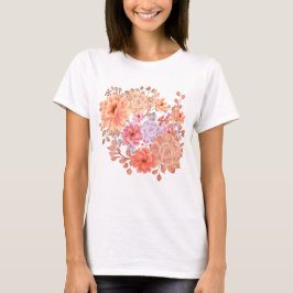 Floral design t-shirt