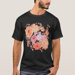 Floral design t-shirt