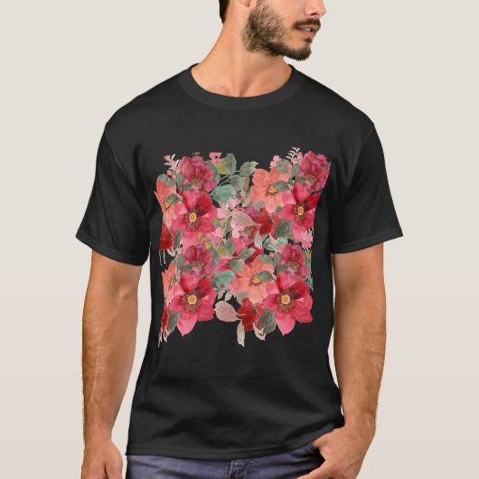 Floral design t-shirt (Voorkant)