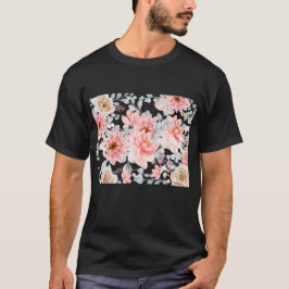 Floral design t-shirt