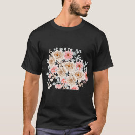 Floral design t-shirt