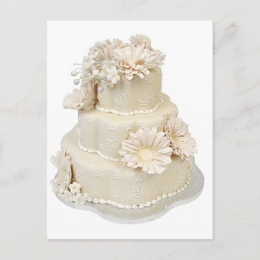 Floral Design Wedding Cake Briefkaart (Voorkant)