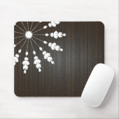 Floral design-Wooden BG Muismat (Met muis)